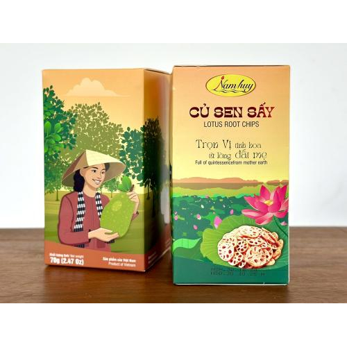 Củ Sen Sấy Nam Huy - Hộp 70gr