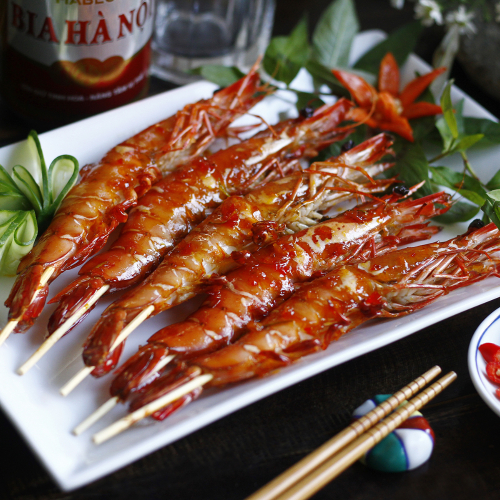 Tôm Nướng Muối Ớt