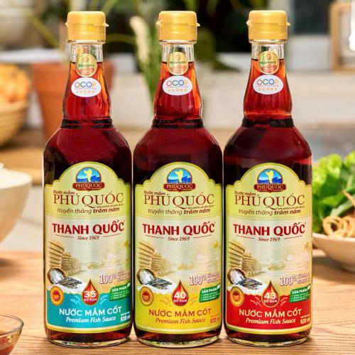 Nước Mắm Chỉ Dẫn Địa Lý Phú Quốc - Thanh Quốc 35N, 500ml x 6 chai
