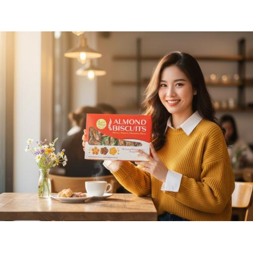 Bánh Hạnh Nhân Tiến Anh 400g – Đặc Sản Chợ Mới Thơm Ngon