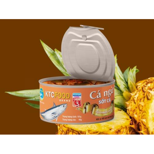 Cá Ngừ Sốt Cà Khóm Ớt KTCFOOD 185g