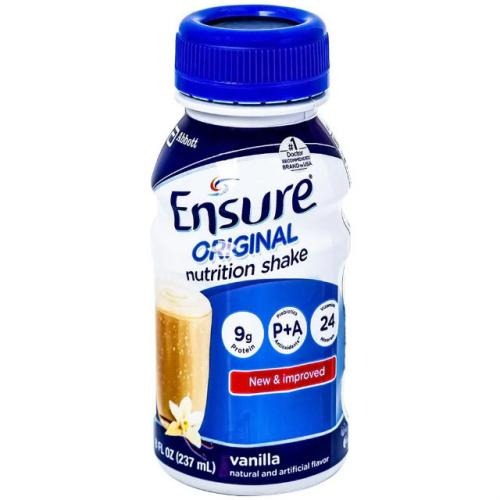 Sữa ENSURE Original nutrition shake 237ml (Thùng 24 Chai)