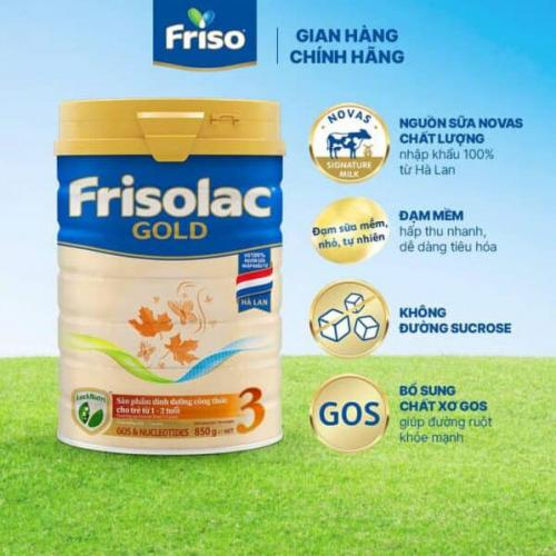 Sữa Bột Frisolac Gold 3 Lon 850gr (1-2 tuổi)