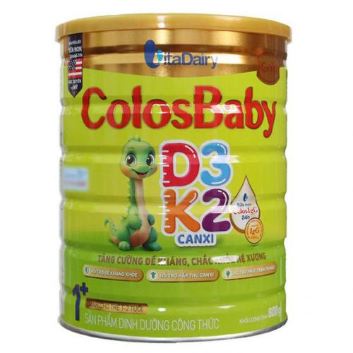 Sữa Bột ColosBaby Gold D3K2 1+ Lon 800gr (1-2 Tuổi)