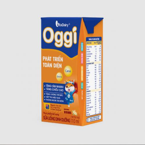 Sữa Uống Dinh Dưỡng Oggi Phát Triển Toàn Diện Hộp 110ml (Thùng 48 Hộp)